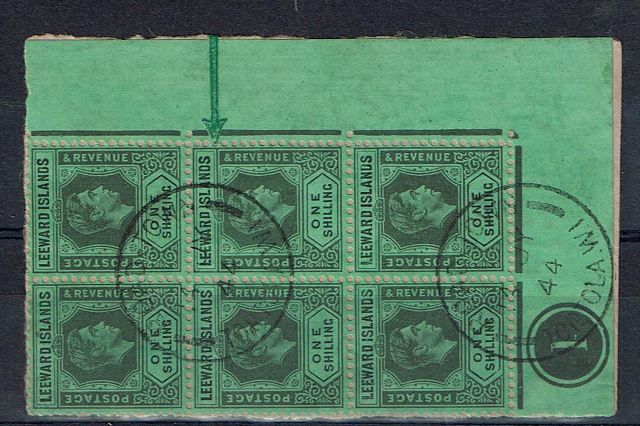 Image of Leeward Islands SG 110/110a FU British Commonwealth Stamp